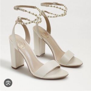Sam Edelman Yanelli Faux Pearl Block Heel Sandals